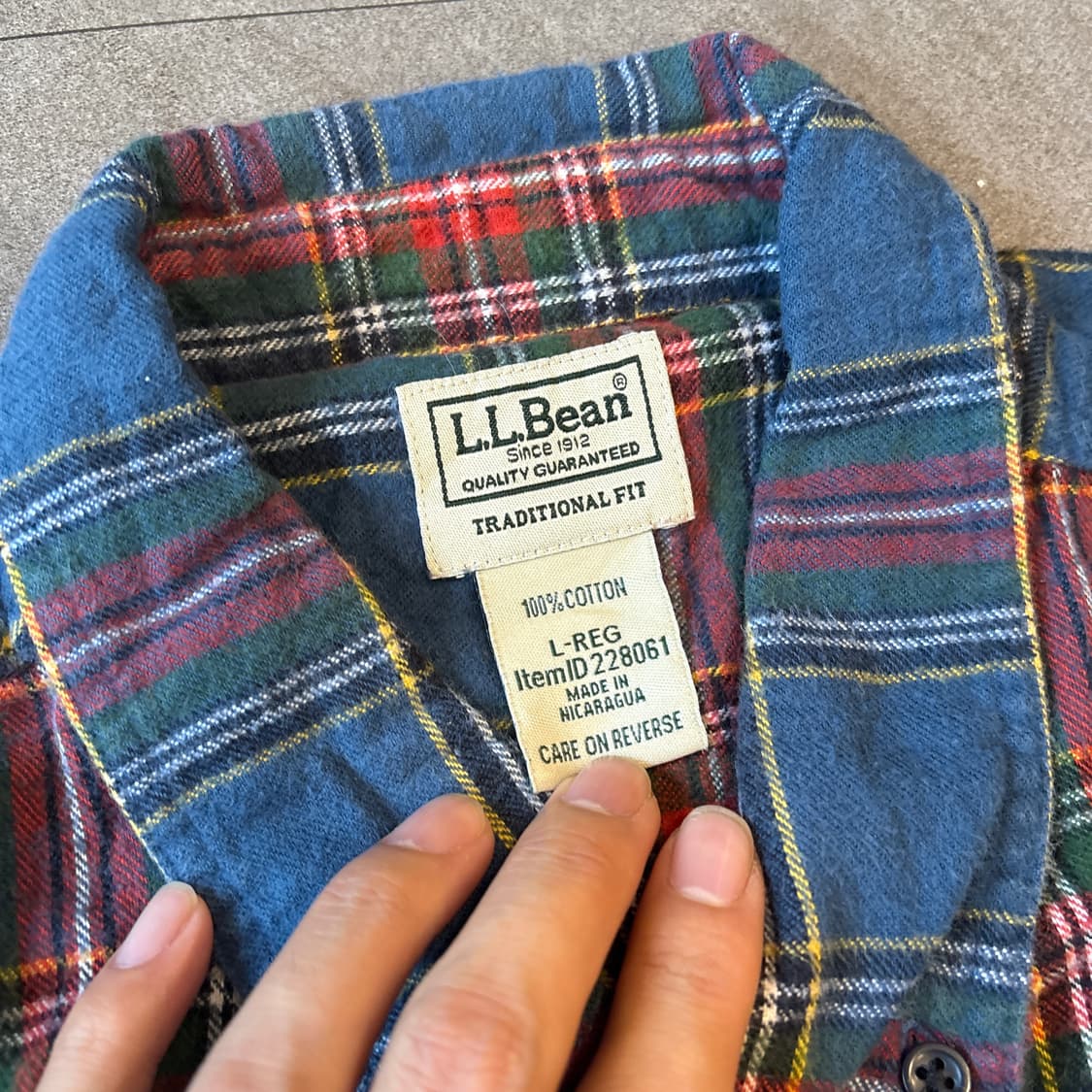 L.L.bean 엘엘빈 플란넬 셔츠 정품 상품이미지5