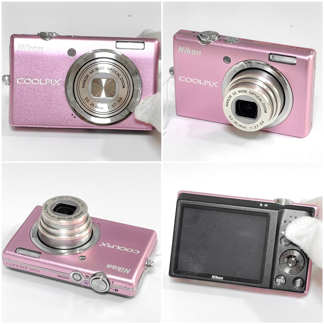 니콘 쿨픽스 S570 베이비핑크 빈티지디카 상품이미지4