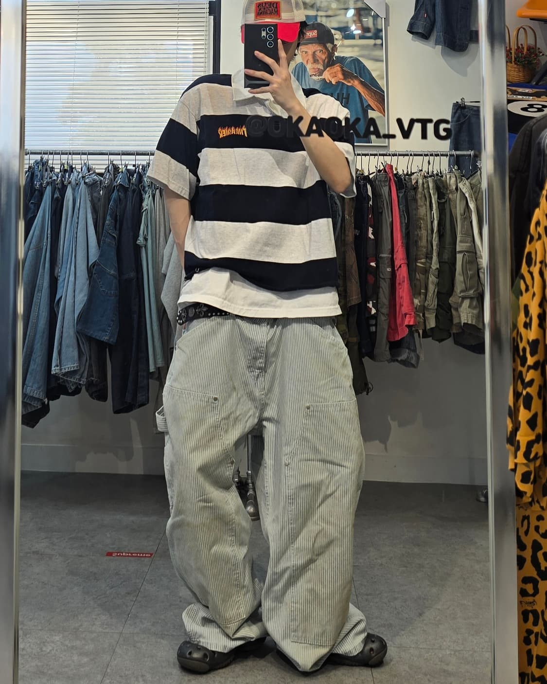THRASHER 폴로 컷오프 크롭 반팔 상품이미지3