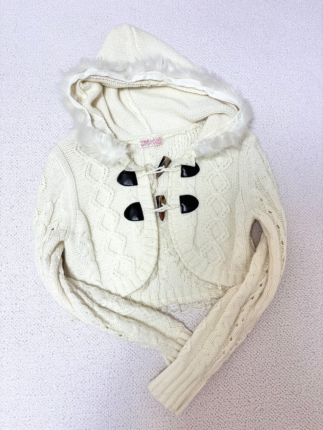 트랄라라 볼레로 후드 니트 가디건  상품이미지1