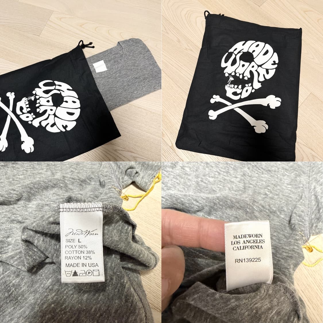 메이드원 (MADEWORN) / 클래식 크루 티셔츠 / L (새상품) 상품이미지3