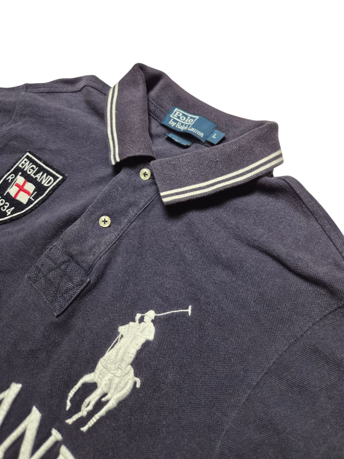 [정품] 폴로 랄프로렌 빅포니 잉글랜드 패치 카라티 상품이미지3