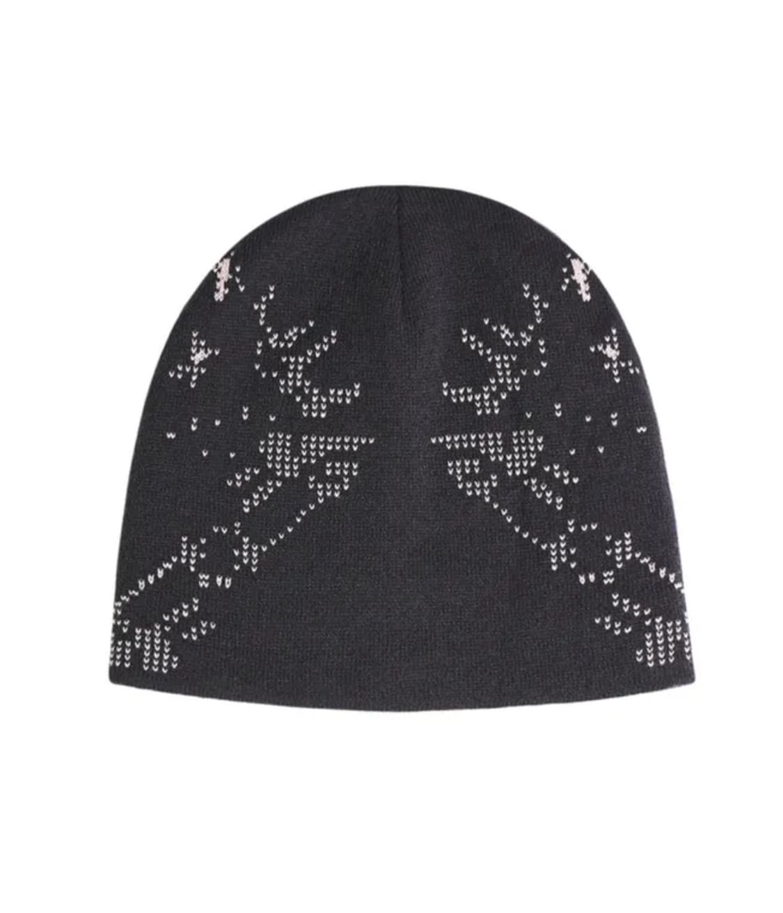 오호스 스캐터드 그래픽 리버시블 비니 차콜 상품이미지4