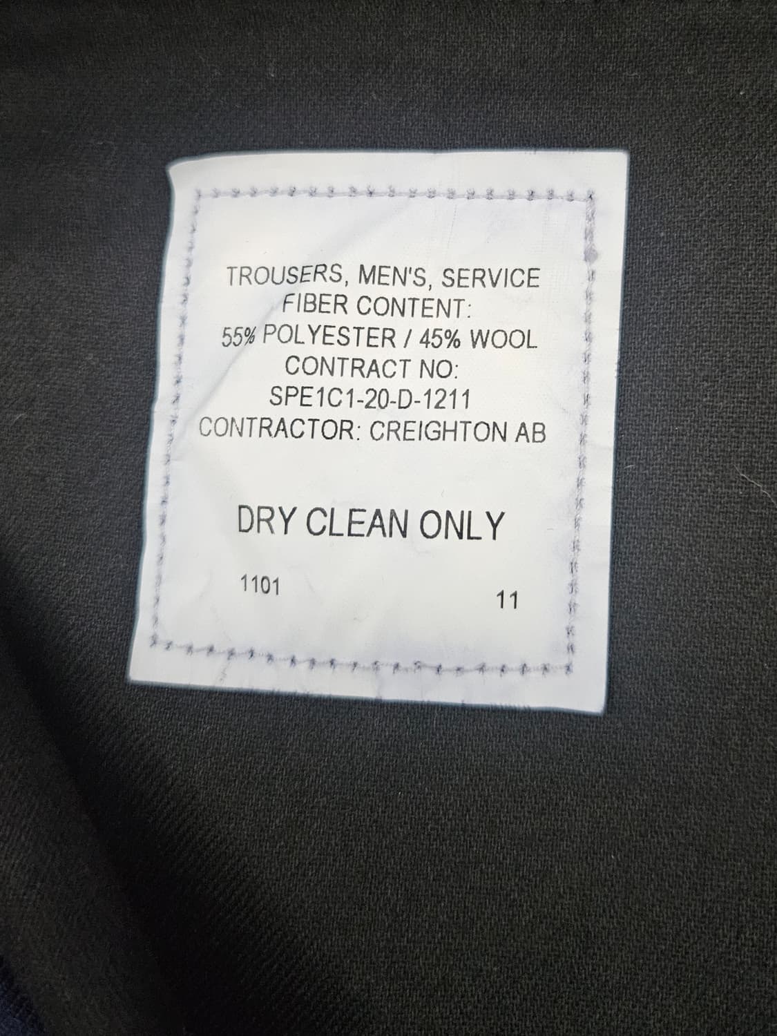 [최종할인] USAF 미공군 네이비 울 서비스팬츠 37R 34-35 상품이미지5