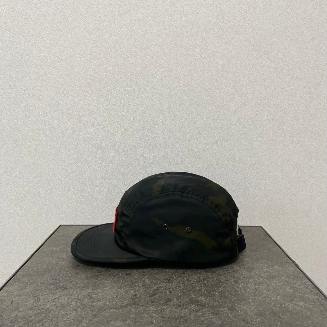 슈프림 나일론 카모 레드 박스로고 캠프캡 모자 상품이미지2