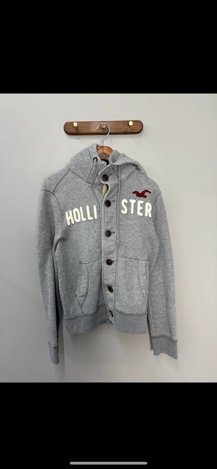 홀리스터 버튼 y2k 그레이 후드집업 H1704 상품이미지2