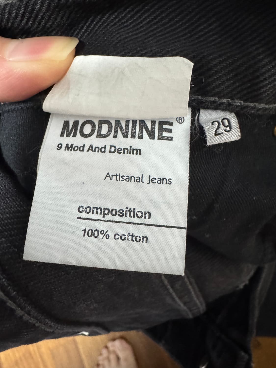 모드나인 블랙 데님 29사이즈 상품이미지5