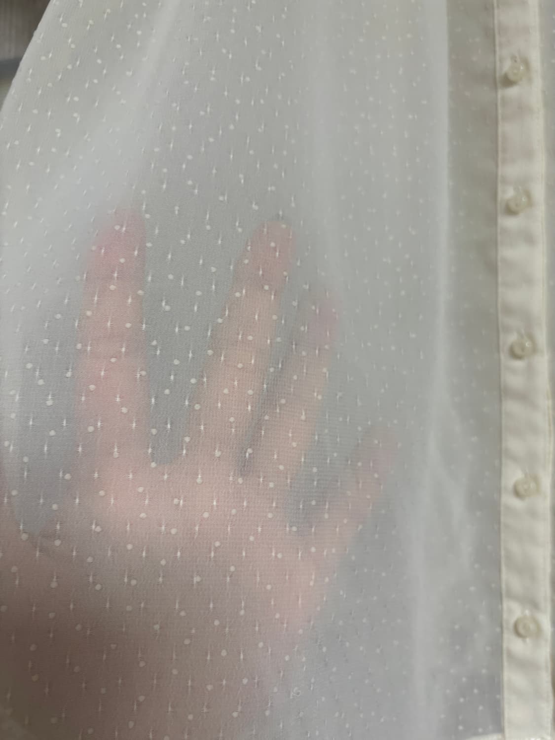 카메 빈티지 모리걸 크림 도트 홍콩 블라우스 상품이미지6