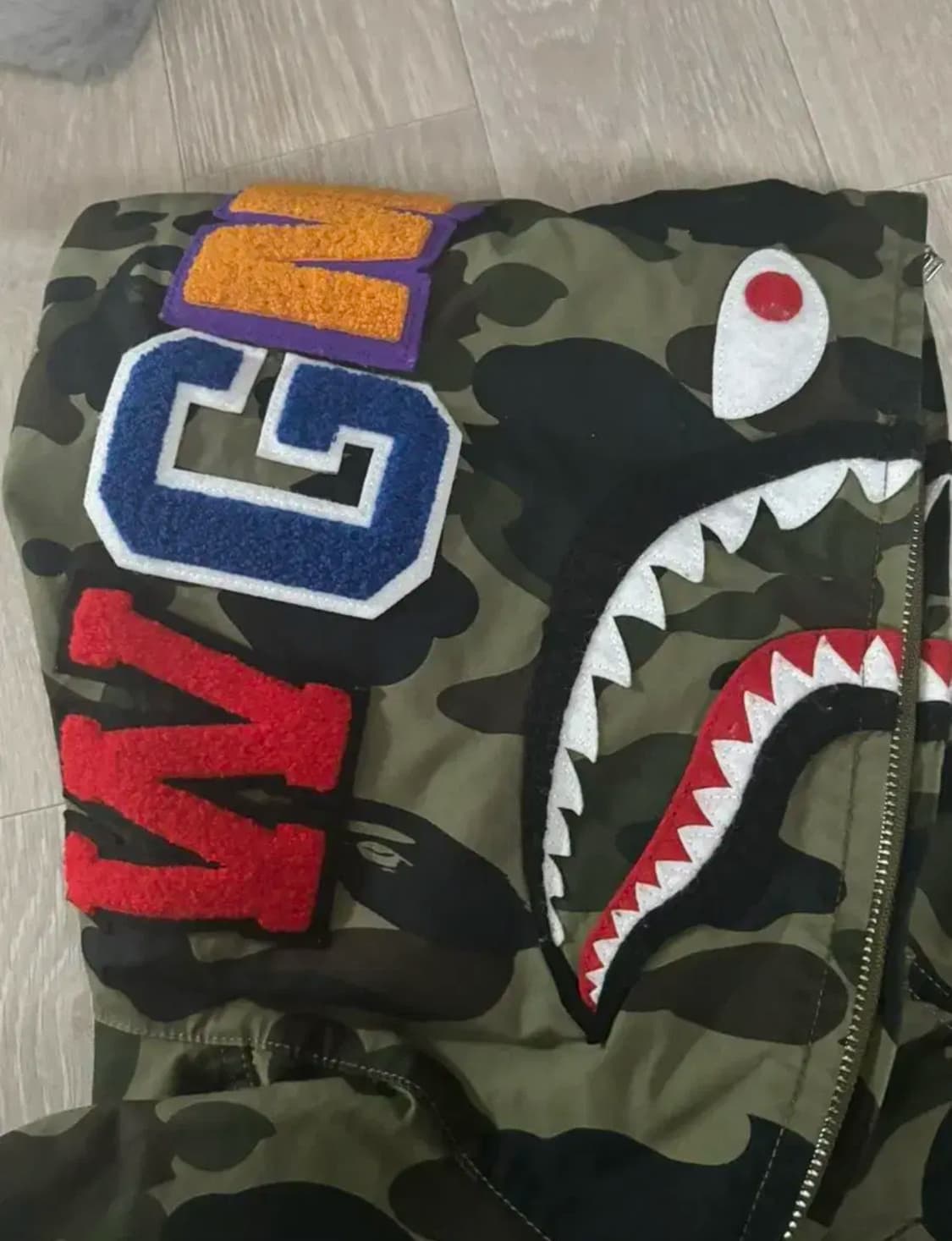 bape 베이프 녹계 셔츠 집업자켓  상품이미지3