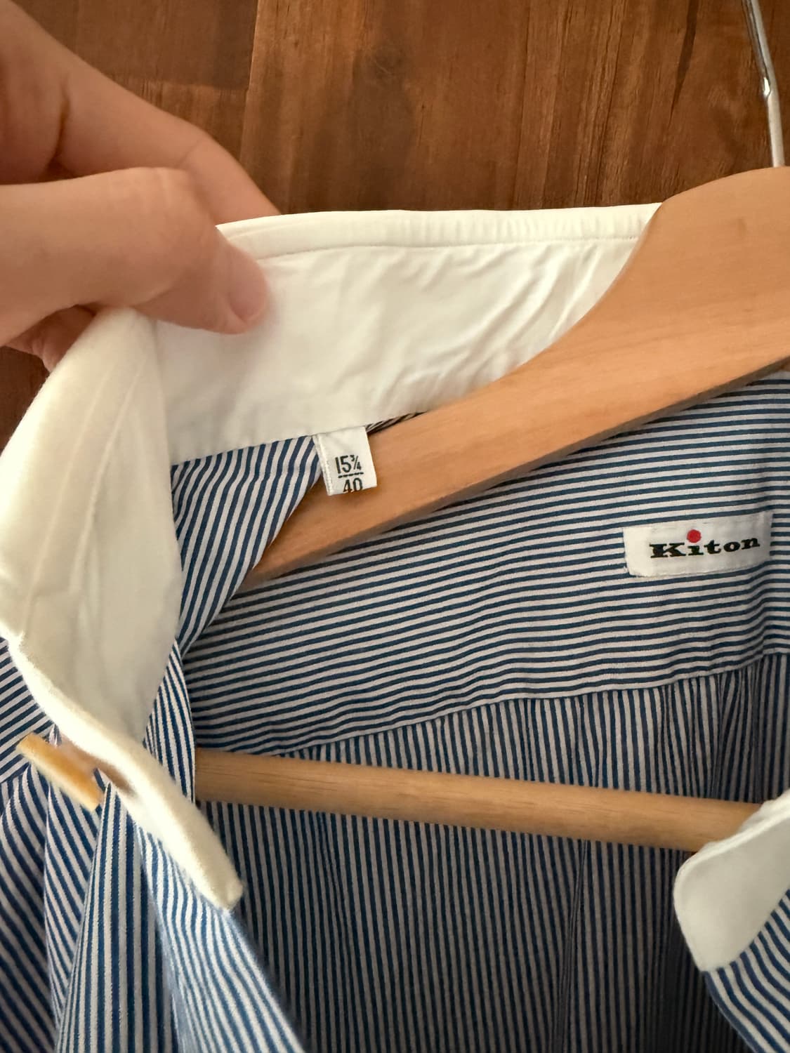 [Kiton] 키톤 스트라이프 셔츠 40 상품이미지4