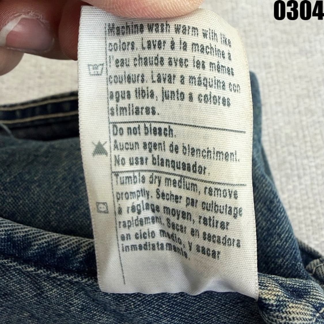 칼하트 데님 오버롤 워크 팬츠 34X30 0304  상품이미지8