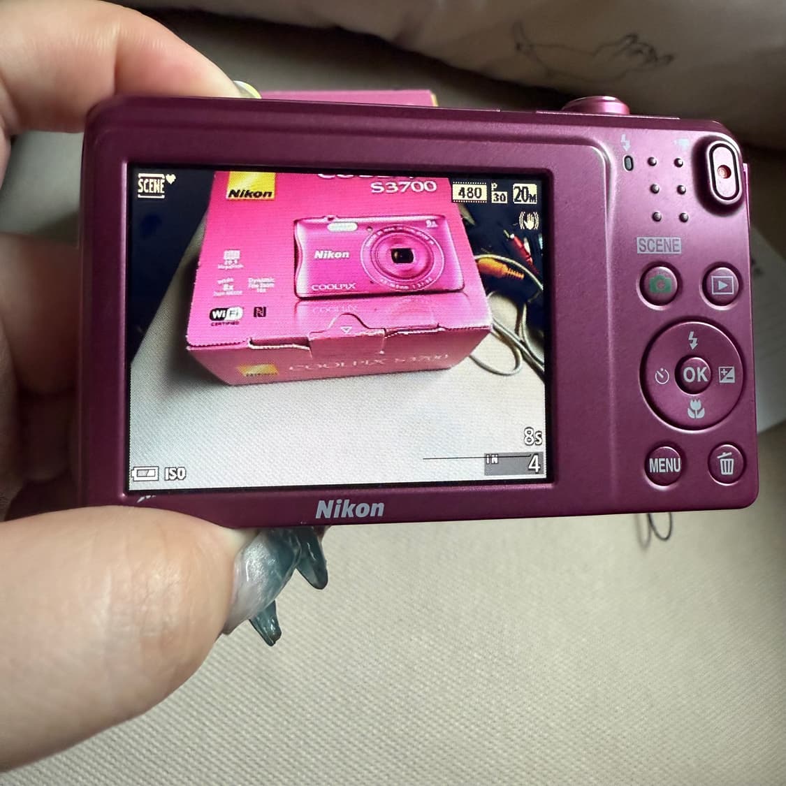 박스셋 니콘 쿨픽스 S3700 핑크! 디카 상품이미지6