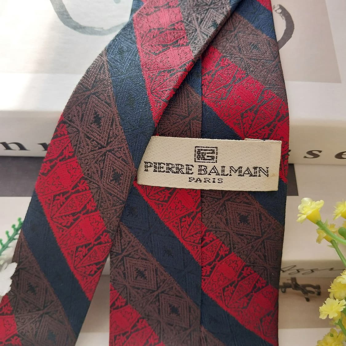 발망 실크 스트라이프 슬림 넥타이 8cm A+~A등급 K1499
 상품이미지7