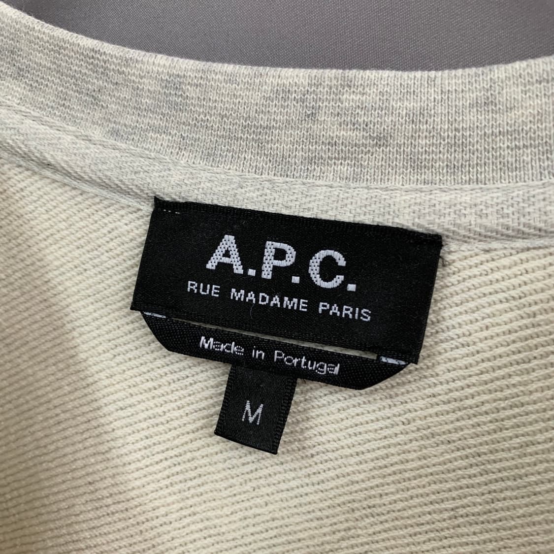 M A.P.C. 아페쎄 여성 로고 자수 멜란지 스웻셔츠 맨투맨 상품이미지4