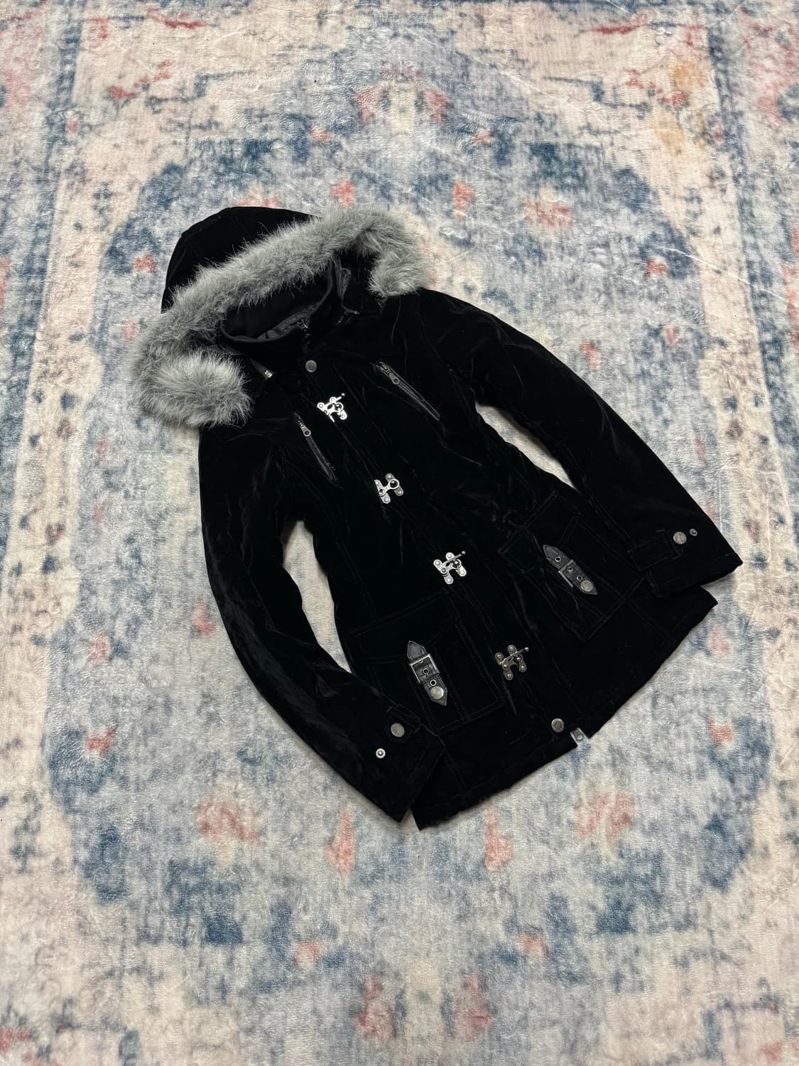 In the attic 00s velour trimming fur fir 상품이미지1