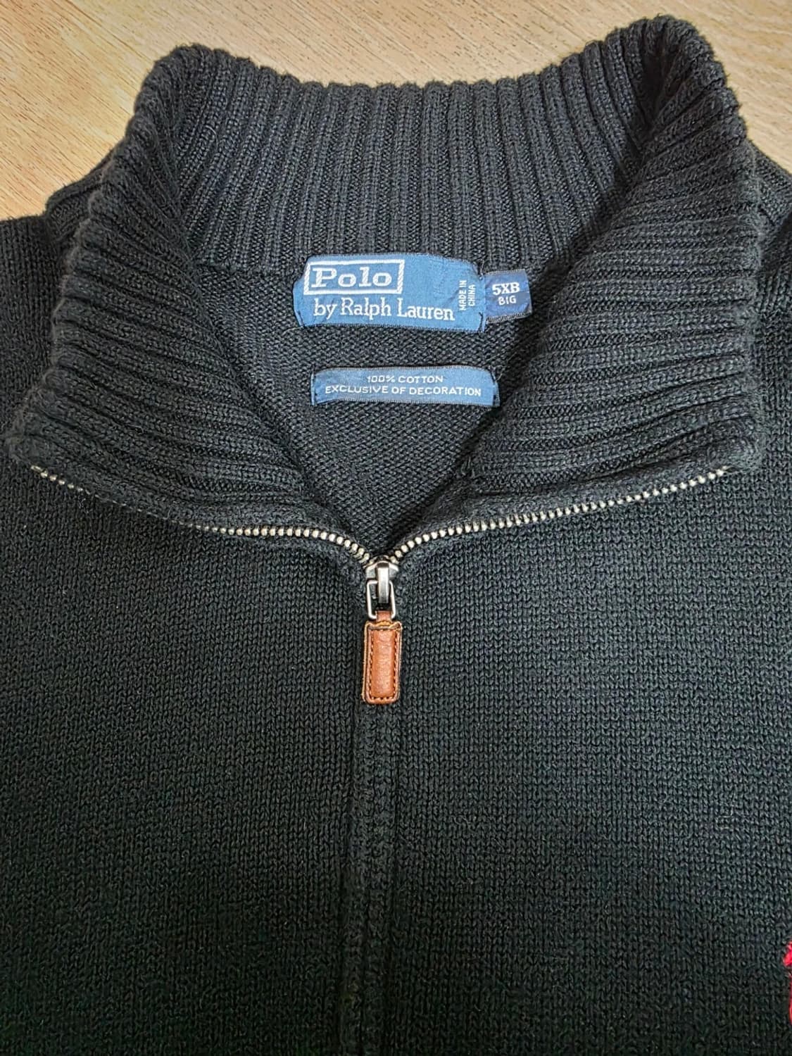 [빅사이즈] 폴로랄프로렌 반집업 코튼 니트 5XB 상품이미지2