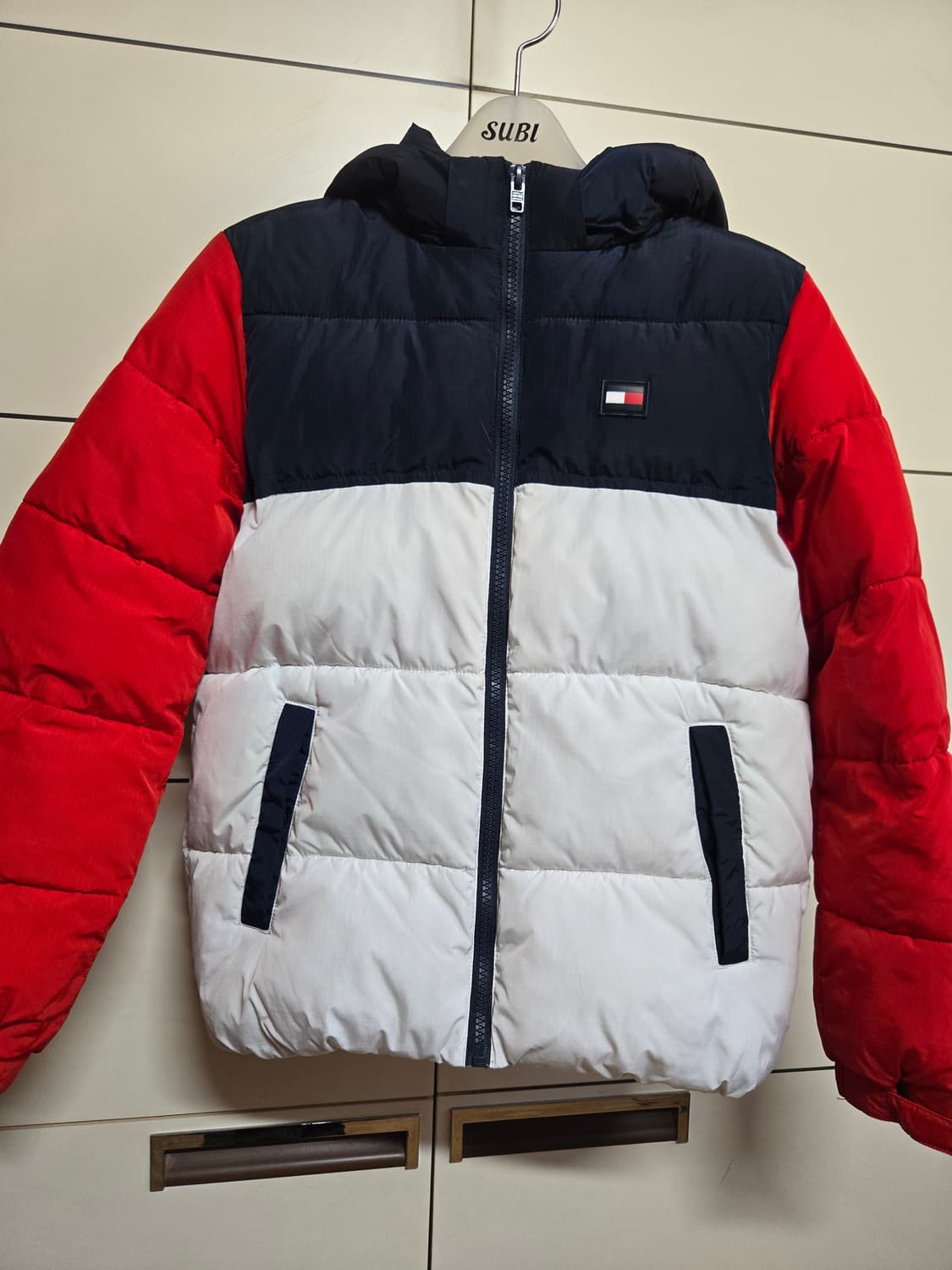 타미힐피거 주니어 알래스카 후드 컬러블록 패딩(8~10세) 상품이미지1