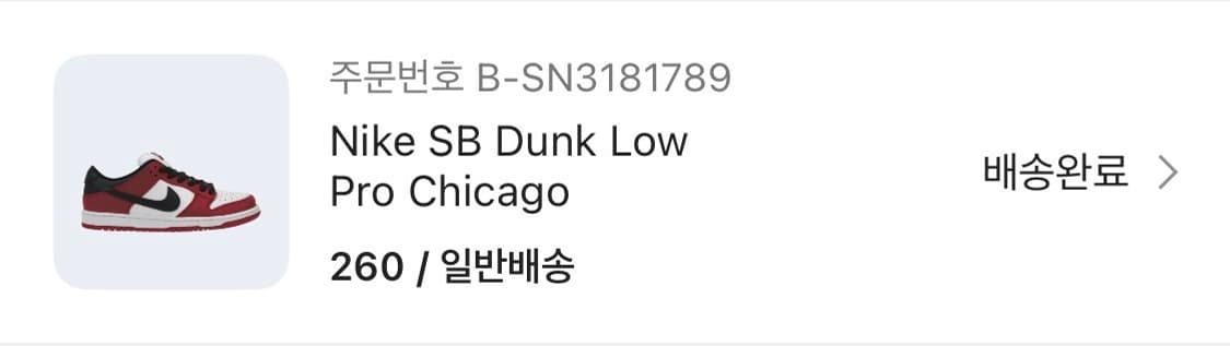 나이키 SB 덩크 시카고 260 상품이미지7