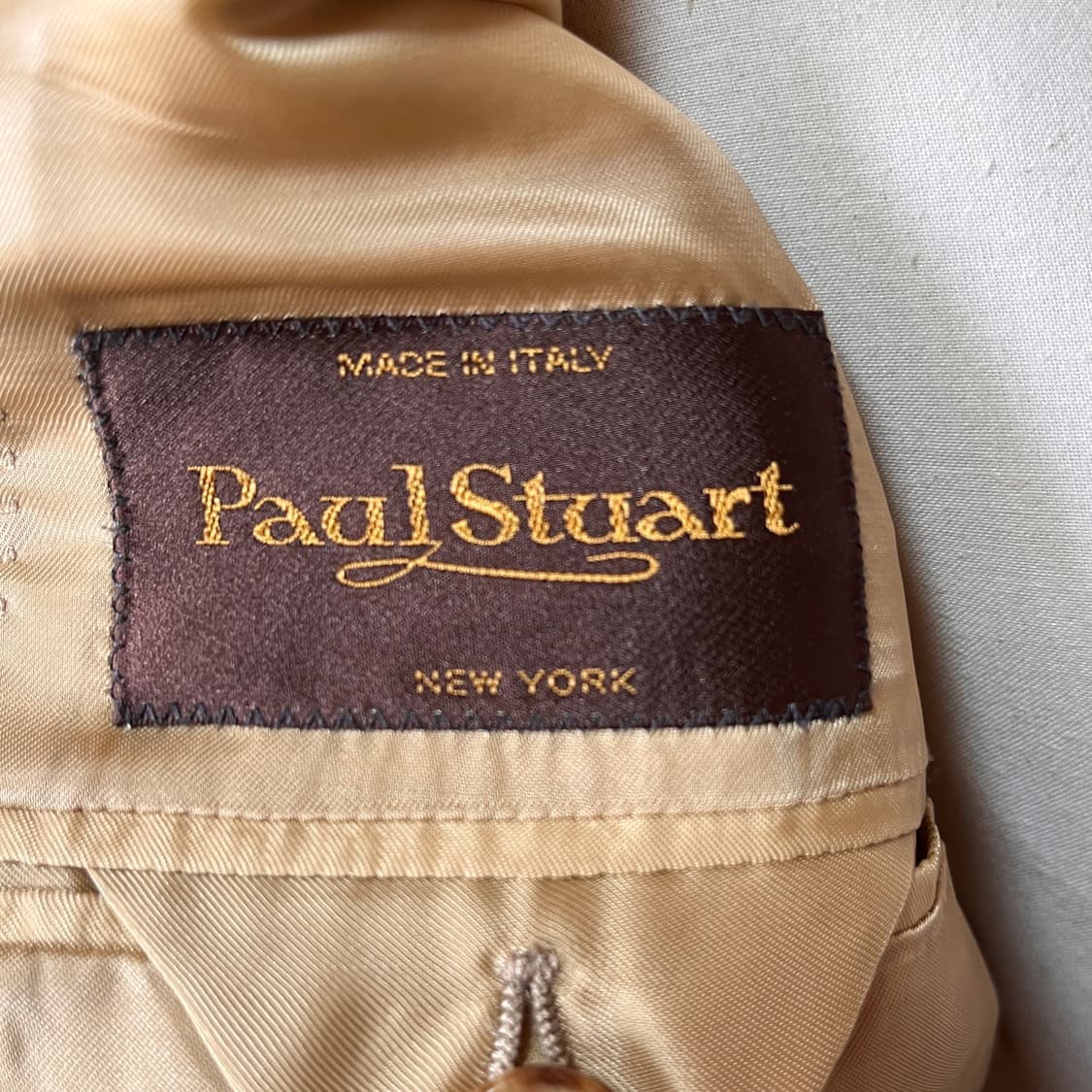 XL) 90s Caruso Made 폴 스튜어트, 핸드메이드 테일러드 자 상품이미지6