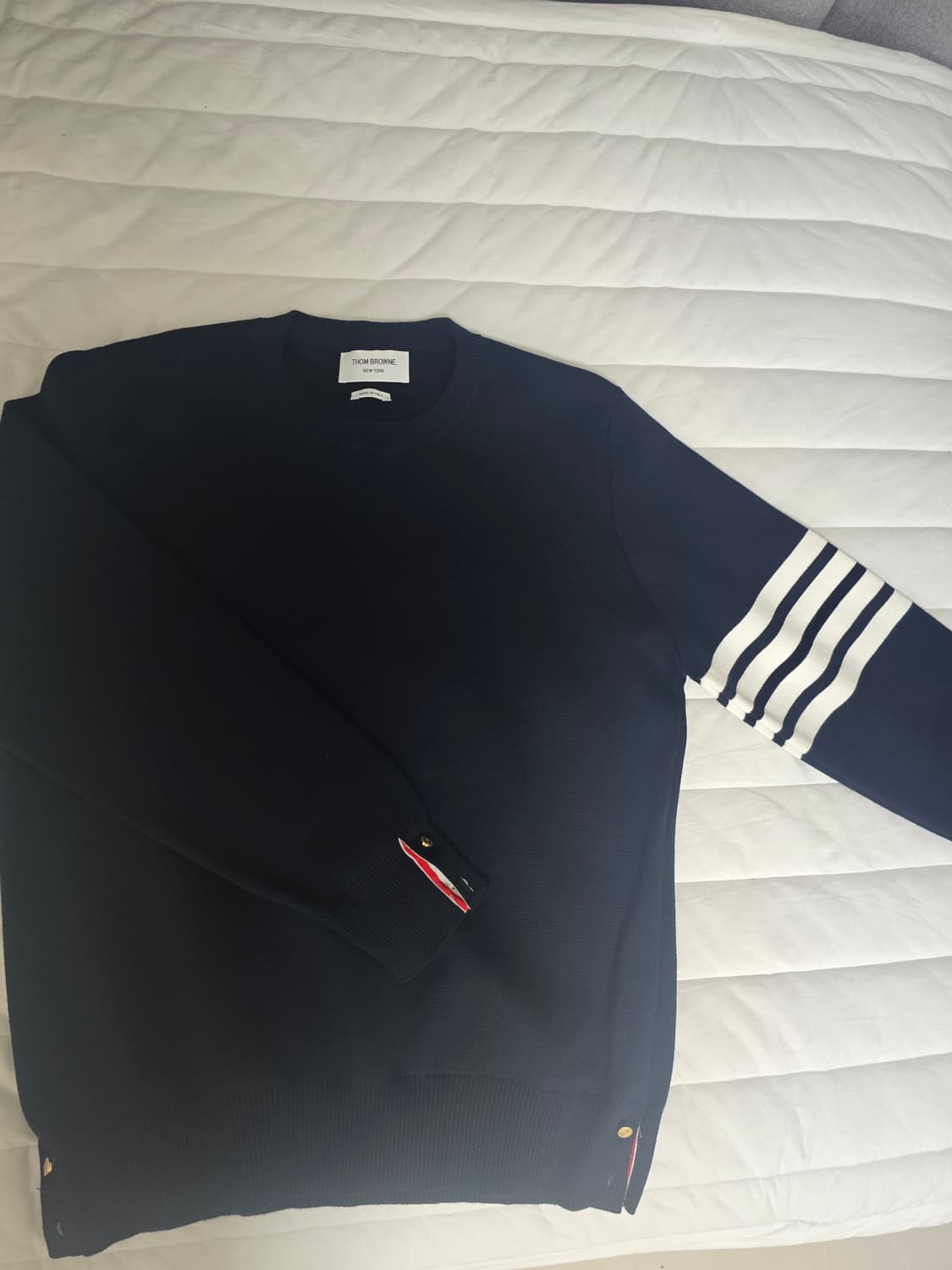 톰브라운 밀라노 스티치 니트 네이비 4사이즈 상품이미지2