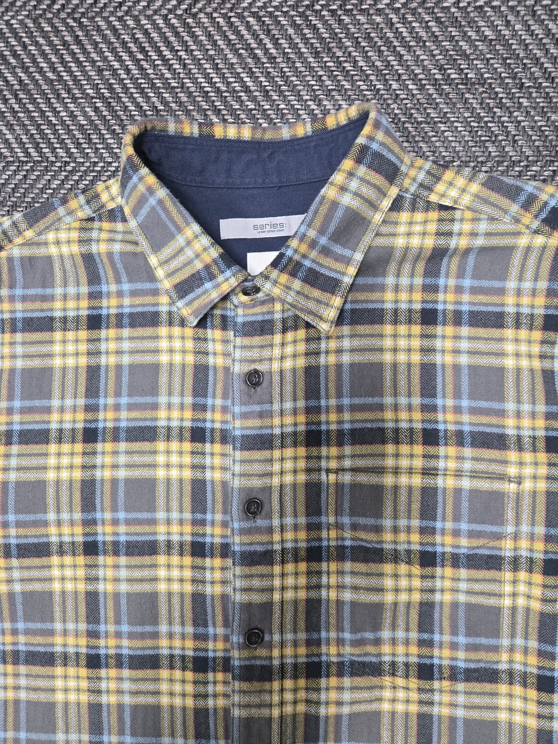 시리즈 23ss series 옐로우핀 체크 셔츠 상품이미지4