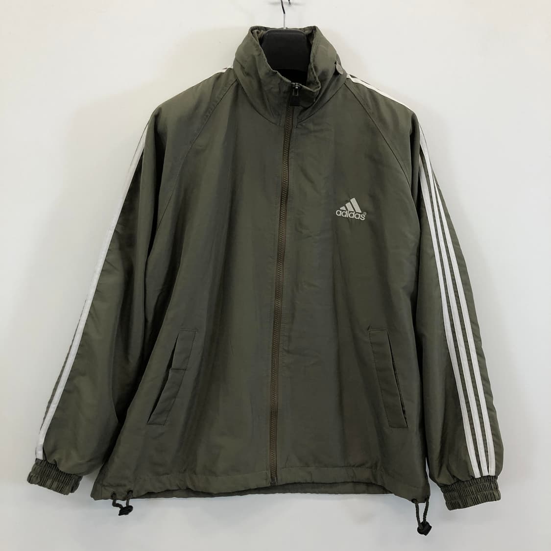 아디다스 대장급 카키 올드스쿨 백로고 우븐자켓 100 상품이미지1
