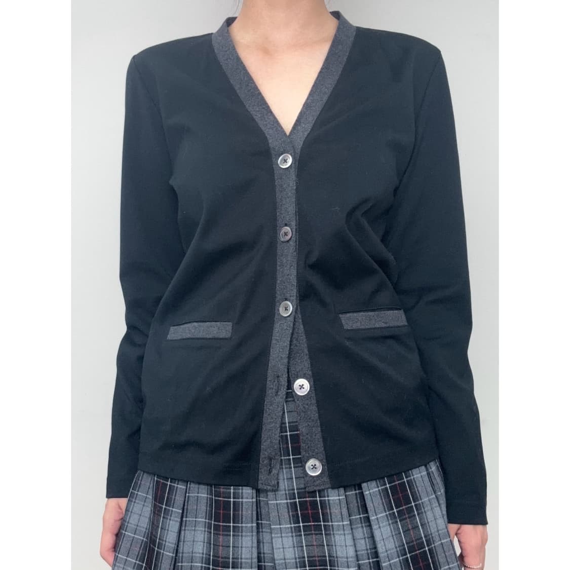 빈티지 블랙 가디건 상품이미지1