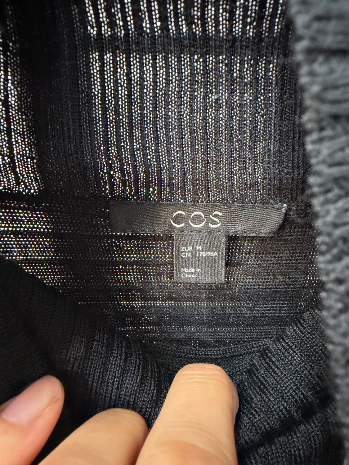 정품) COS 코스 여성 골지 터틀넥 니트 M 상품이미지6