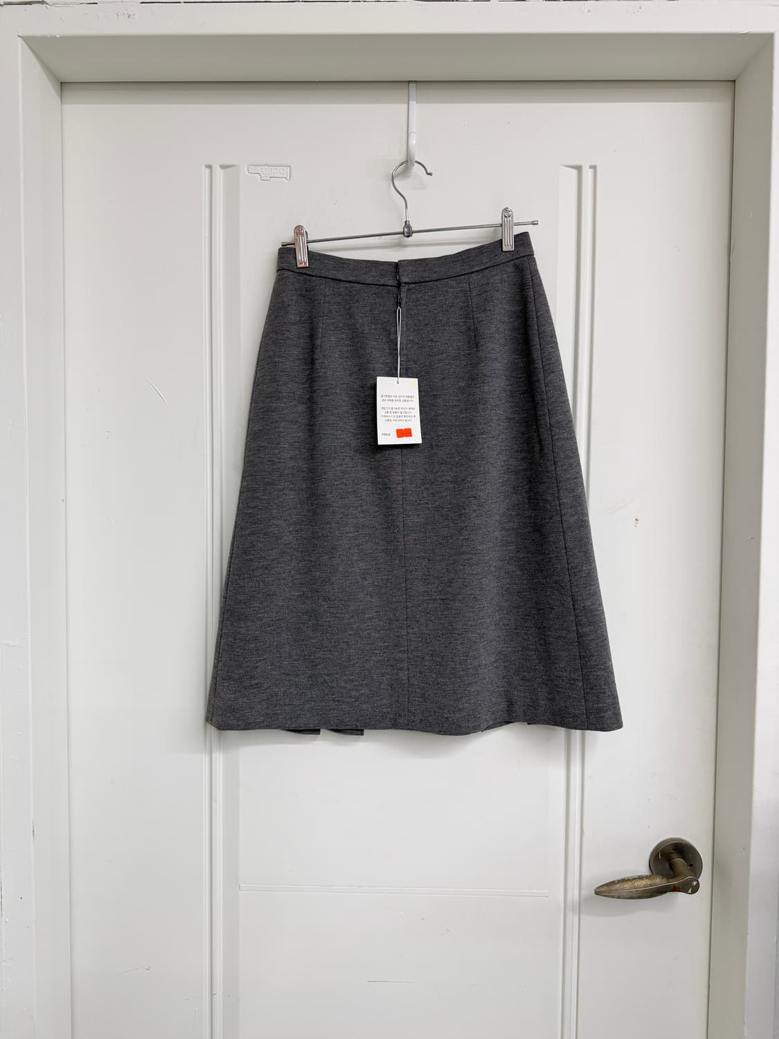 일본빈티지 그레이 핀턱 플리츠 미디스커트 상품이미지9