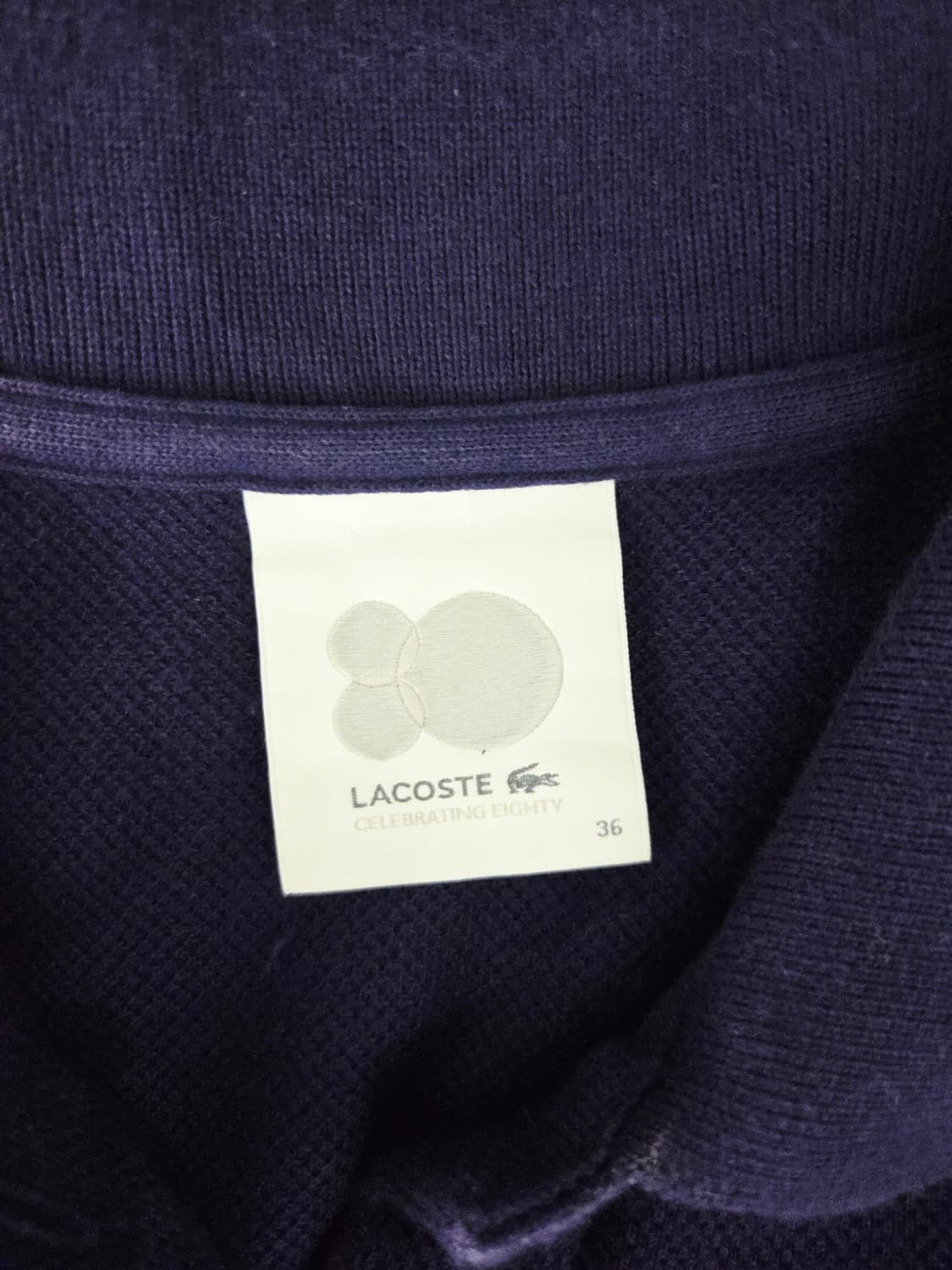 LACOSTE 라코스테 80주년 기념 네이비 피케 폴로 원피스 상품이미지6