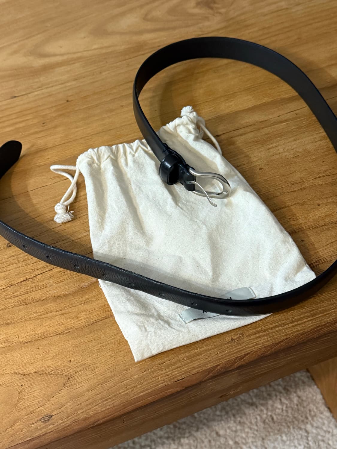 앤유 소가죽 블랙 벨트 상품이미지4