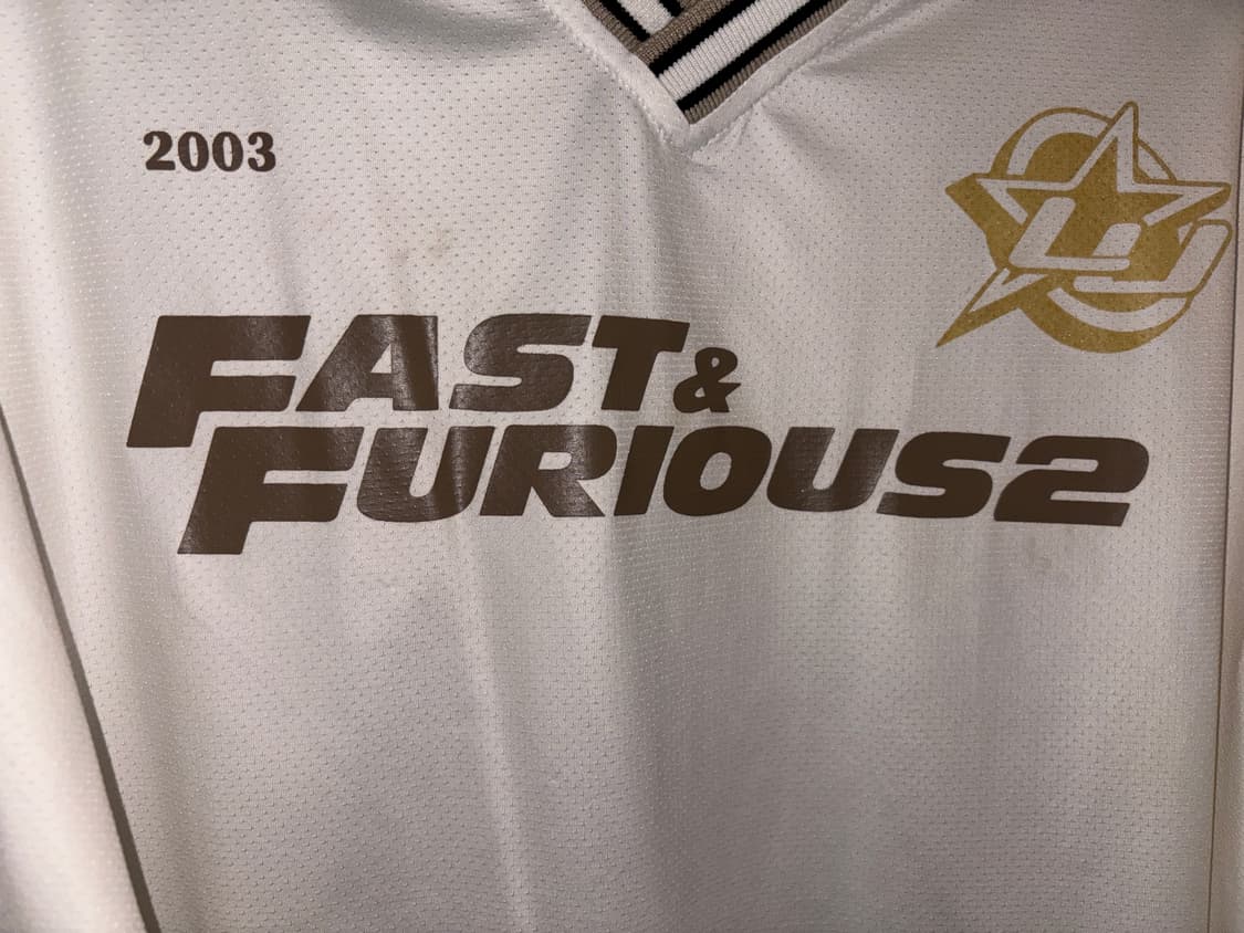 Lotsyou 풋볼 져지 티셔츠 화이트 상품이미지4