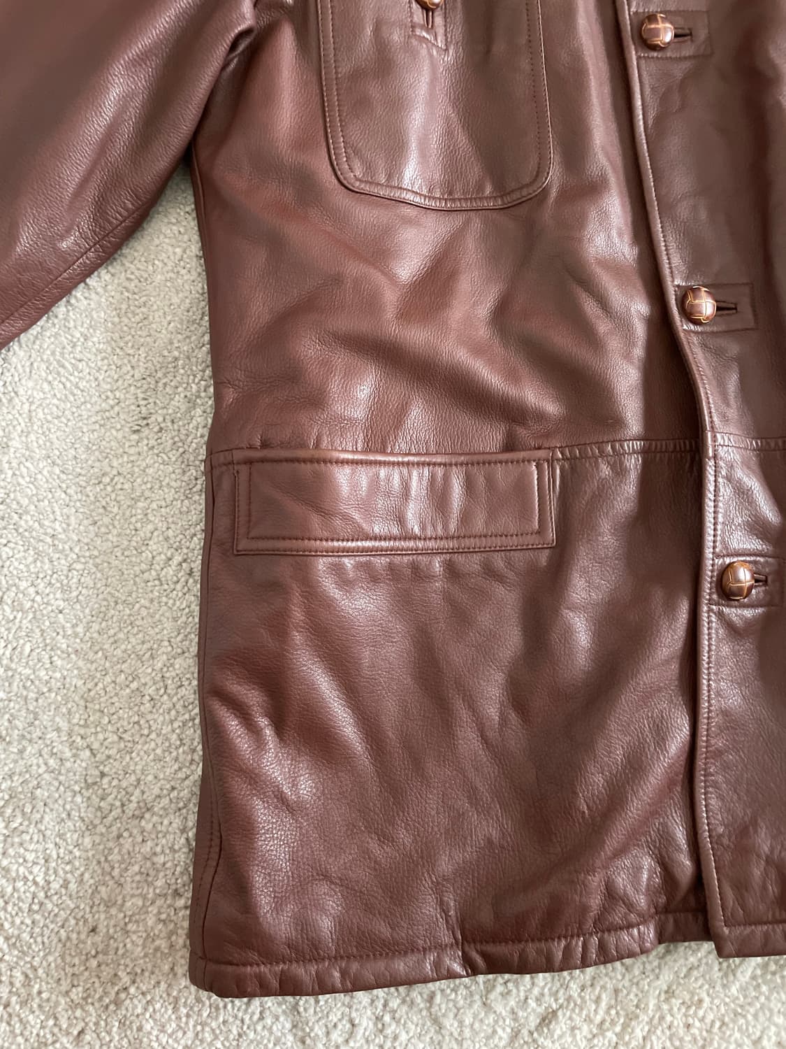 vintage men's sheepskin coat 상품이미지4