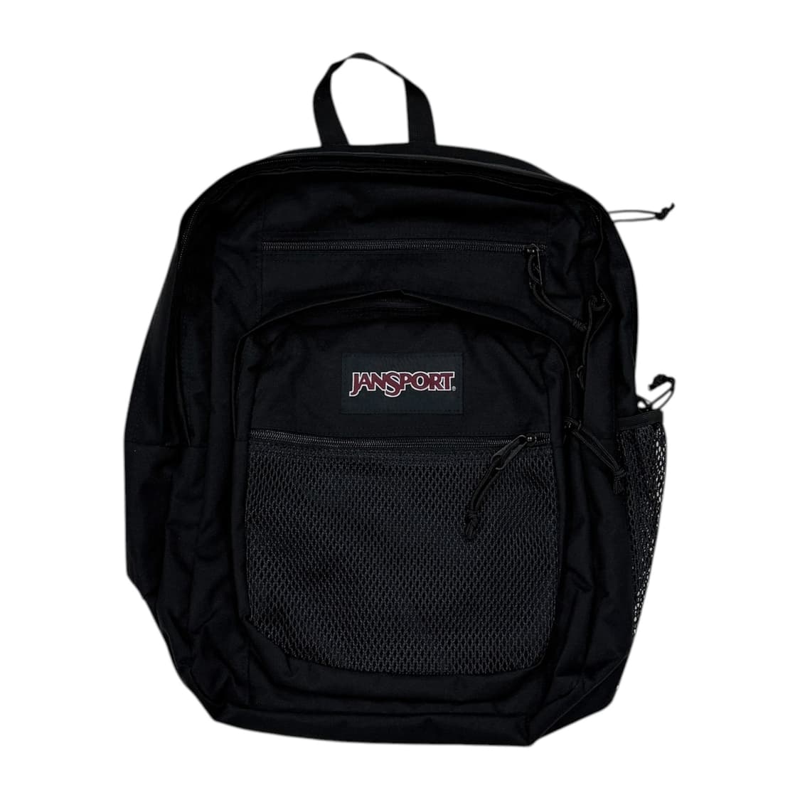 잔스포츠 빈티지 빅캠퍼스 메쉬 포켓 블랙 백팩 가방 상품이미지1