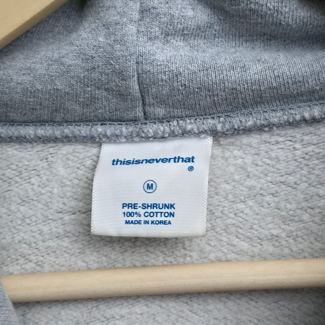 [M] 디스이즈네버댓 그레이 후드티 상품이미지5