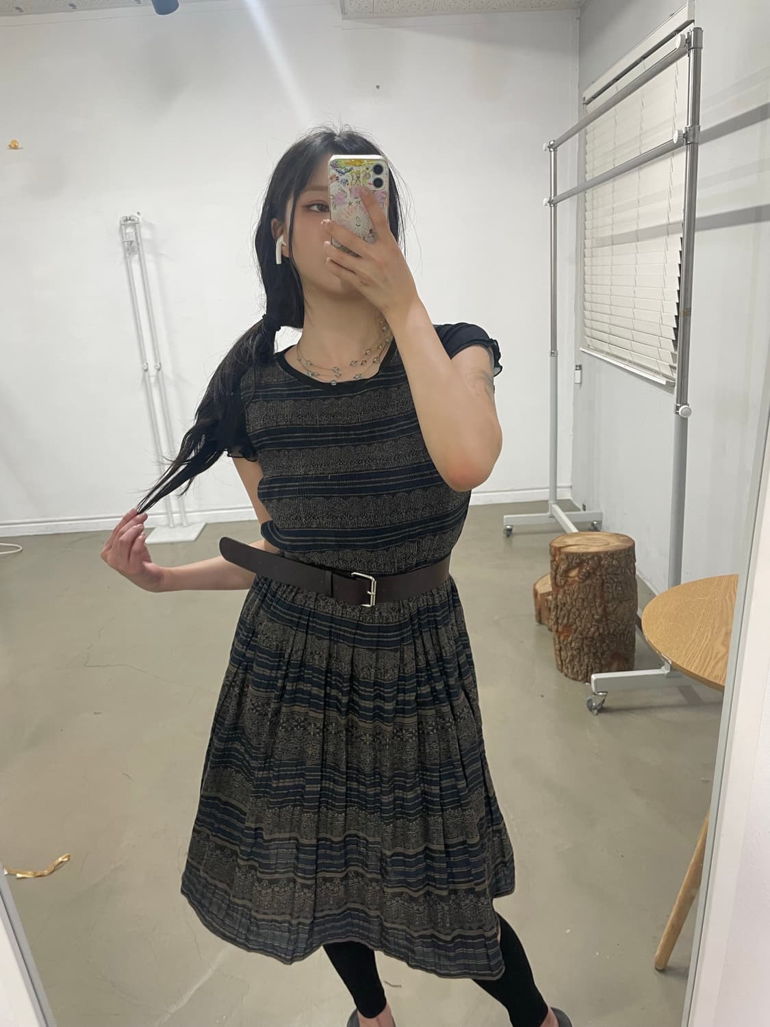 brown detail stripe ops 상품이미지5