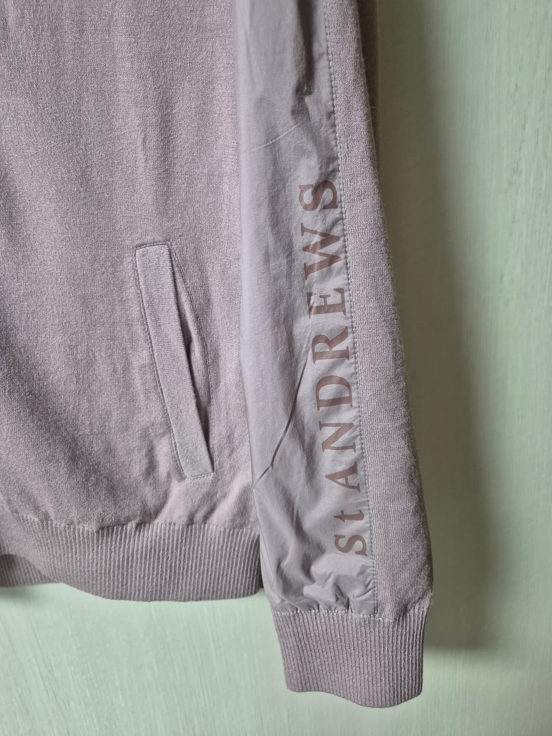 (새제품) 세인트앤드류스 우븐 구스다운 방풍가디건 방풍자켓 23년 남성 상품이미지3