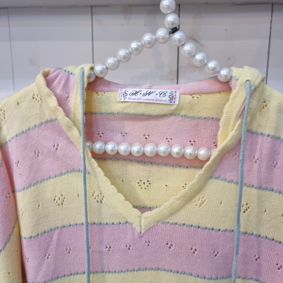 파스텔 판초 니트 후드티 상품이미지4