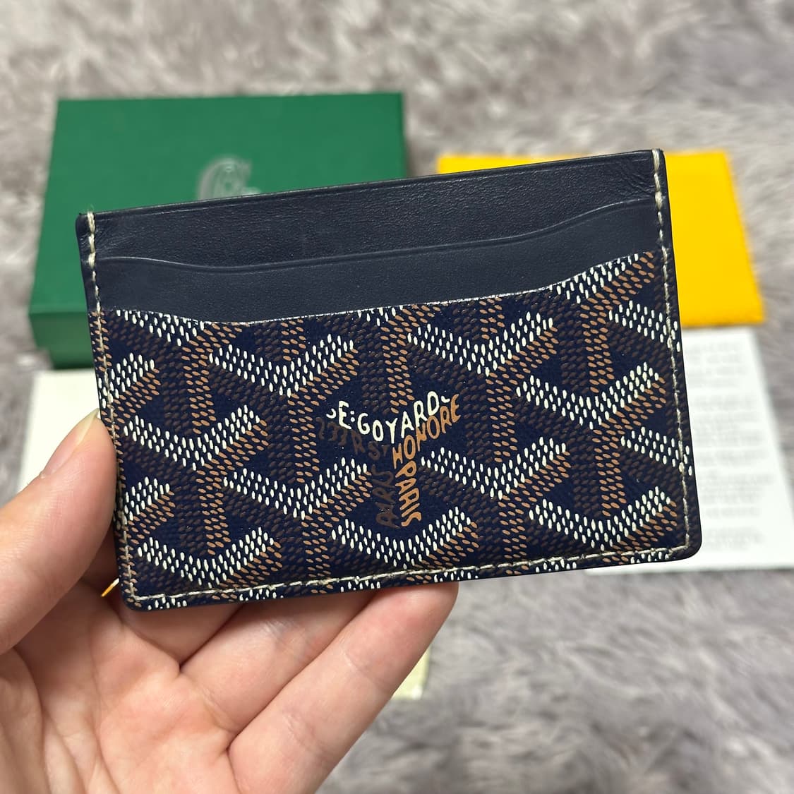 [풀구성] 고야드 생쉴피스 카드지갑 스페셜네이비 상품이미지1