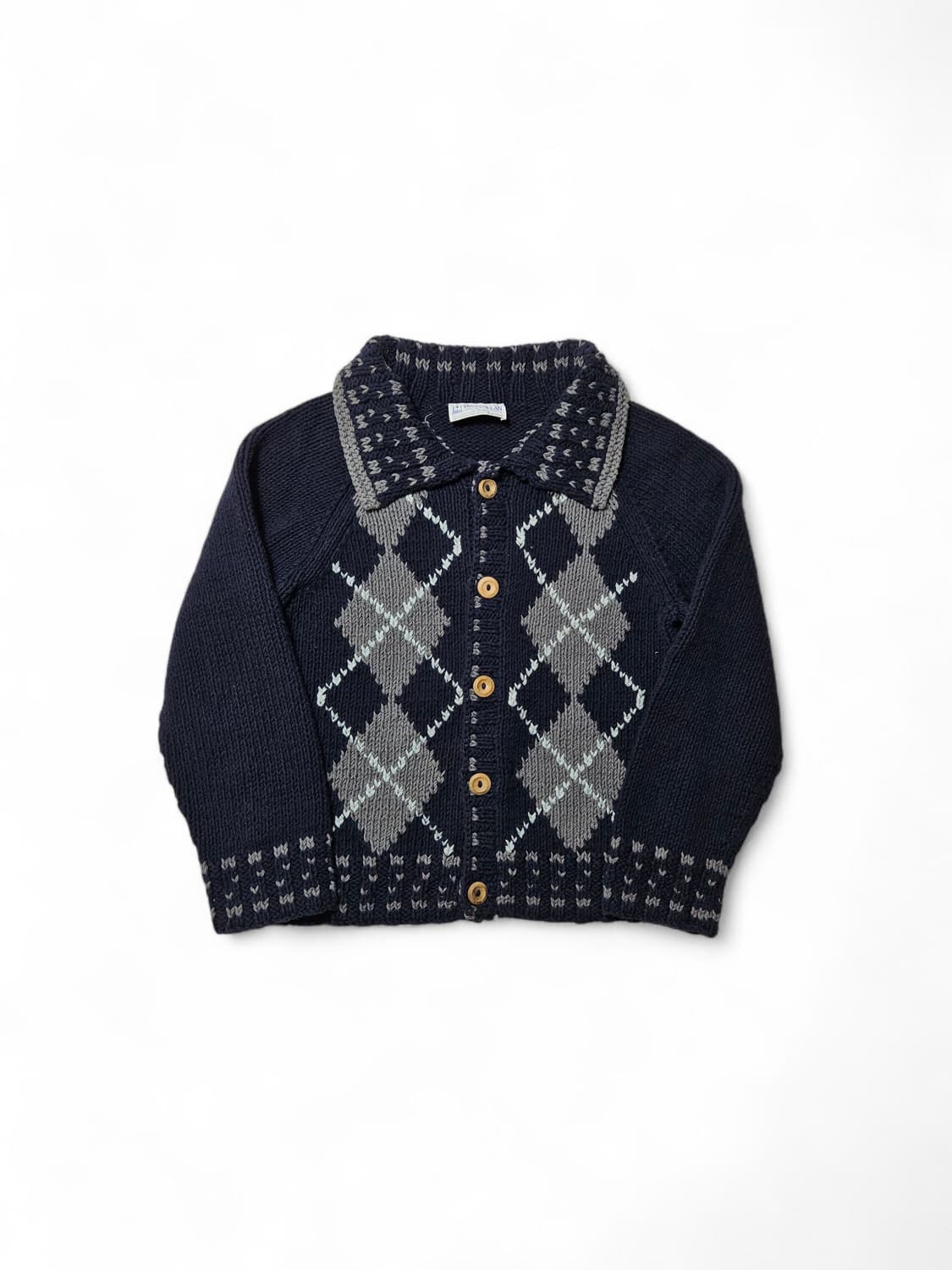 인버알란 쉽스별주 아가일 럼버 가디건 40 상품이미지2