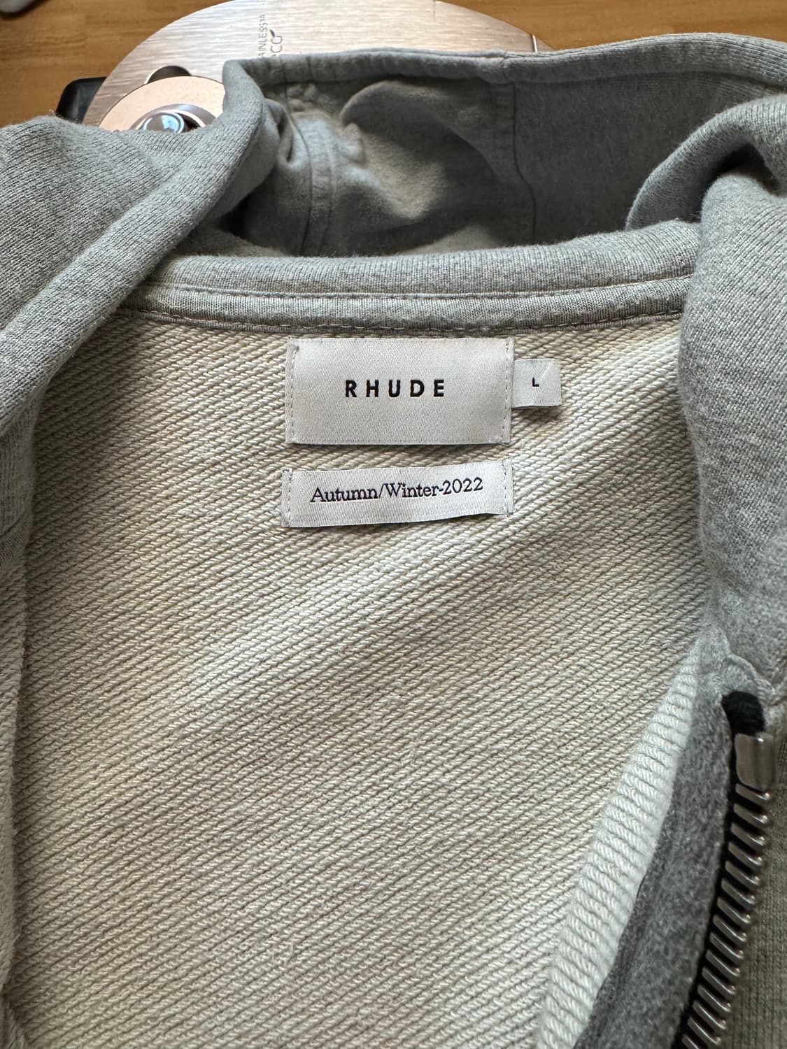 Rhude 루드 22AW 후드티 그레이  상품이미지4