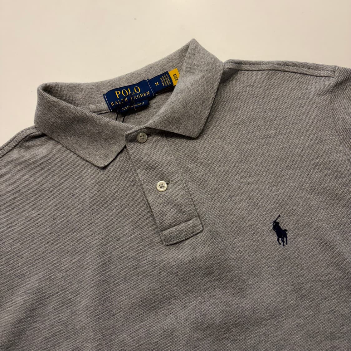 [M] 폴로 랄프로렌 신형 큐알 아이코닉 그레이 반팔 카라티셔츠 D556 상품이미지3