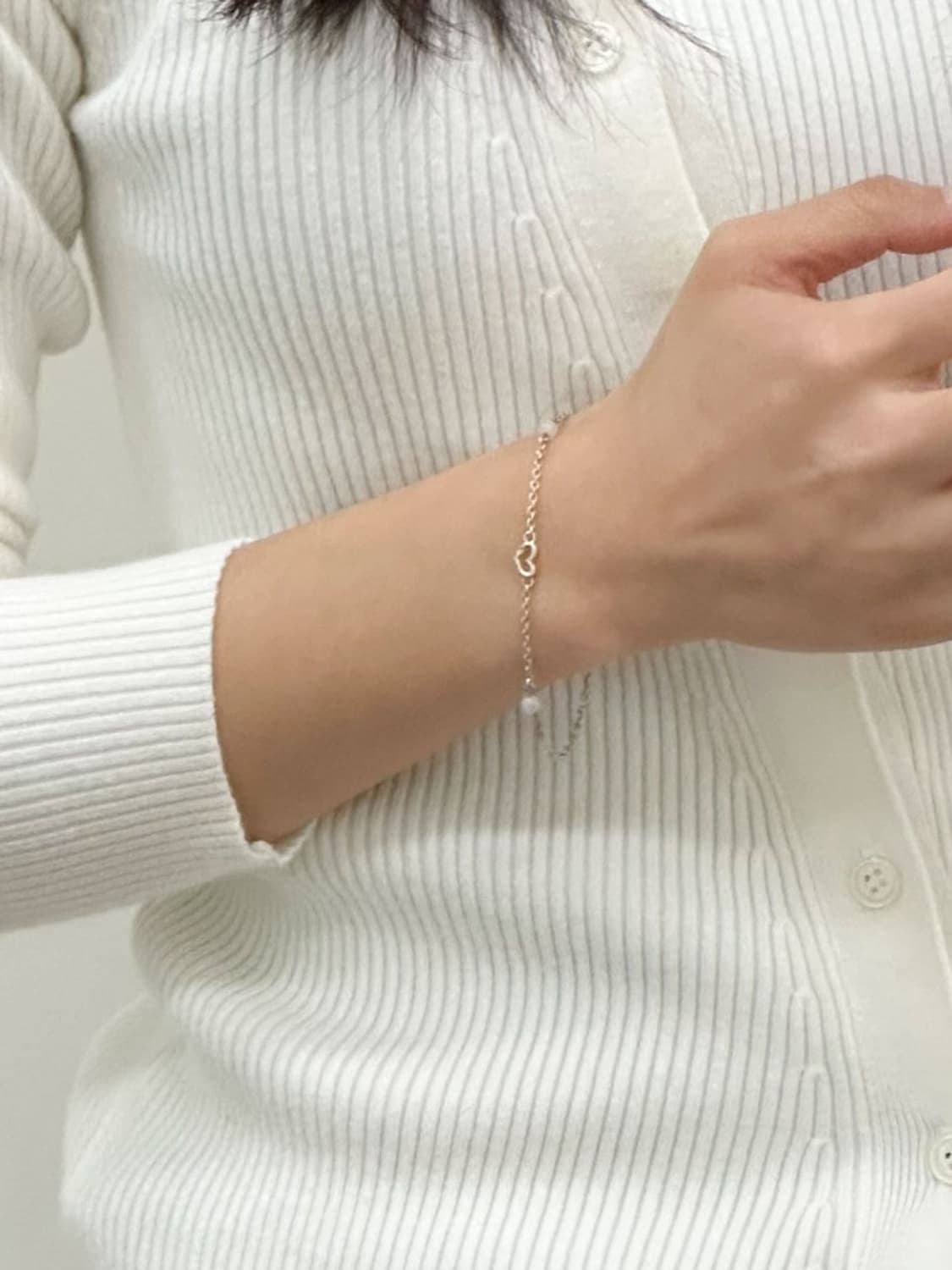 courreges / 꾸레쥬 실버925 하트 펜던트 팔찌  상품이미지8