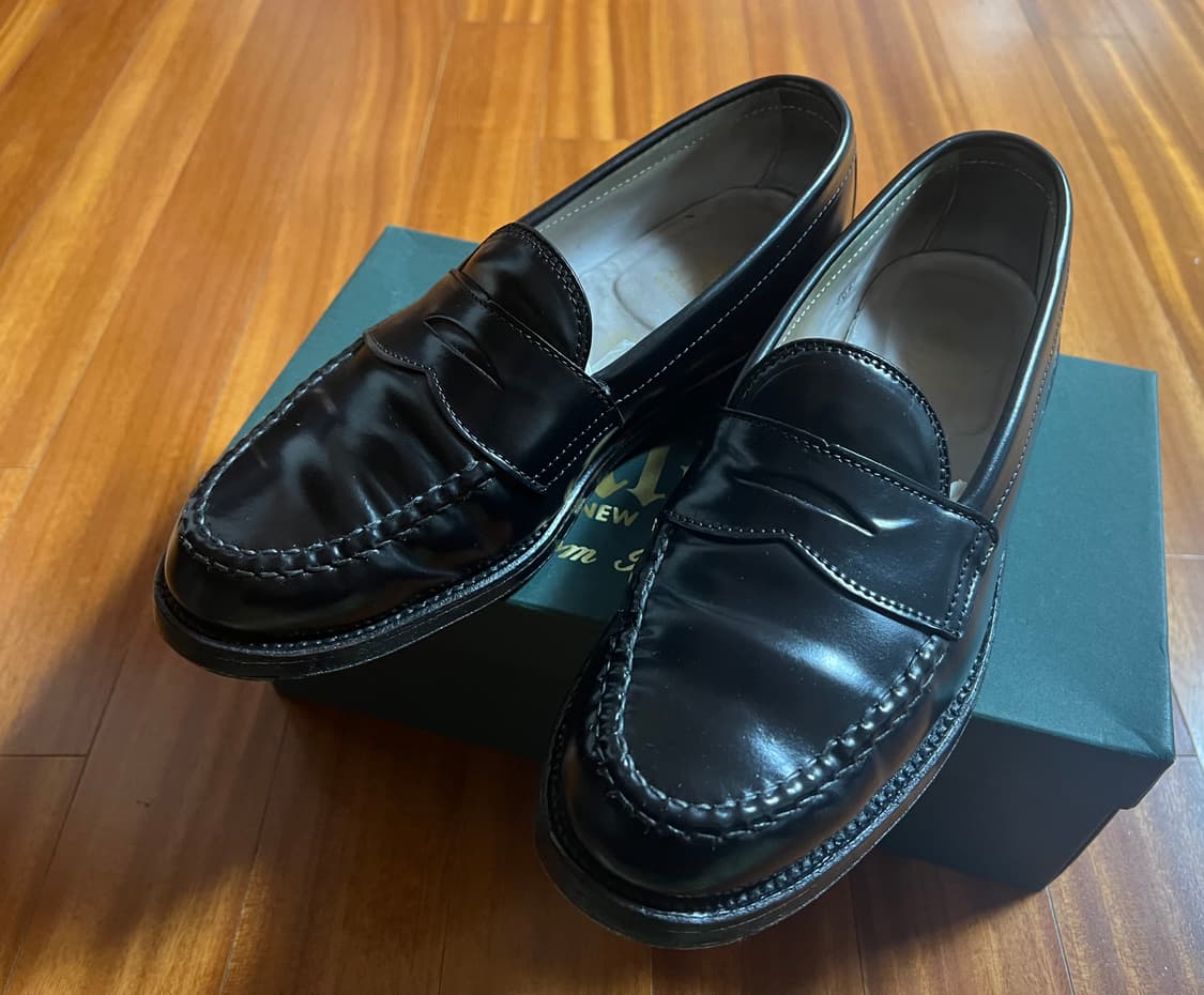 7.5D) 알든 코도반 블랙 로퍼 987 상품이미지1