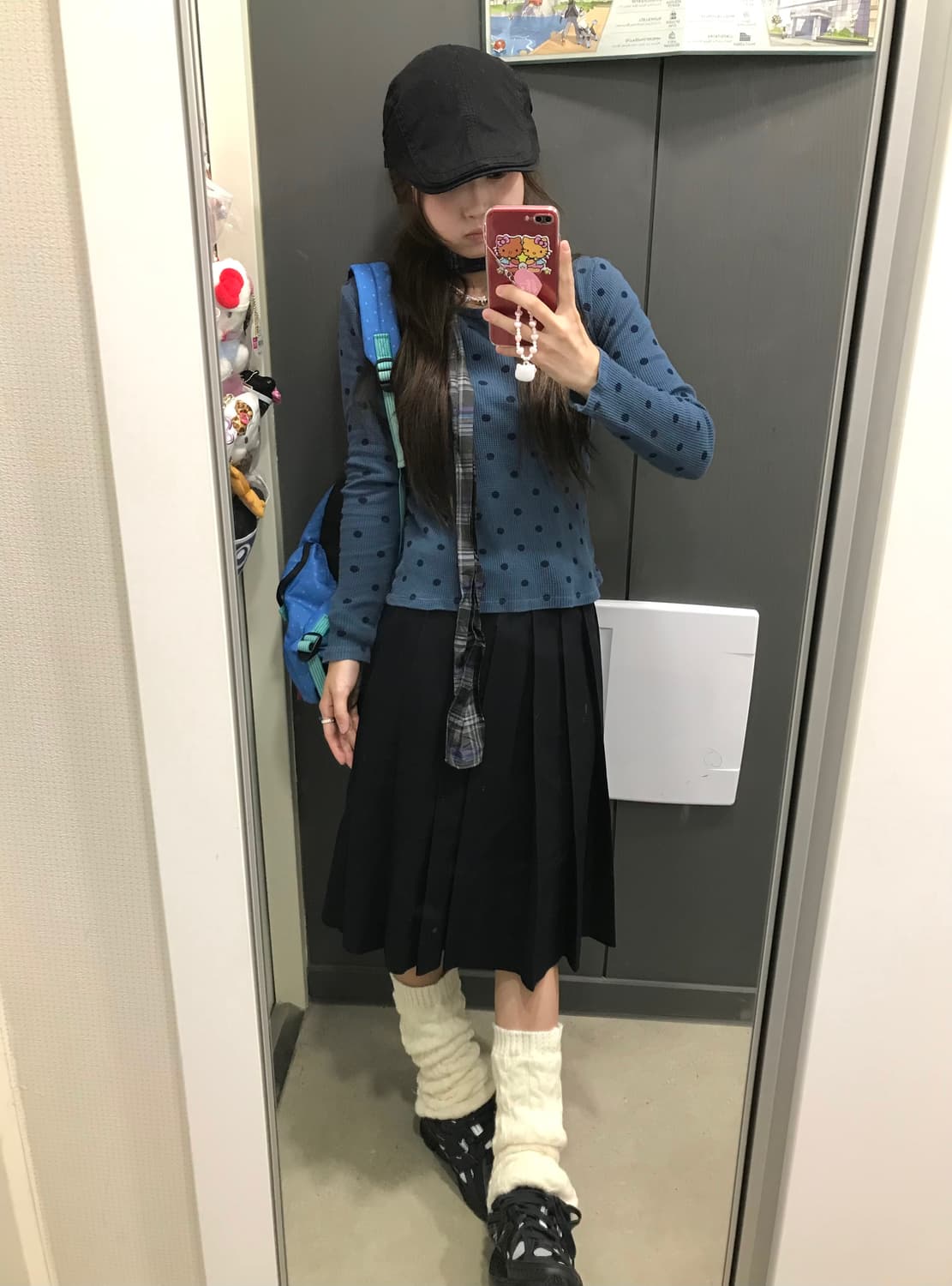 아디다스 도트 네이비 니혼진 괴짜 코디세트 상품이미지3