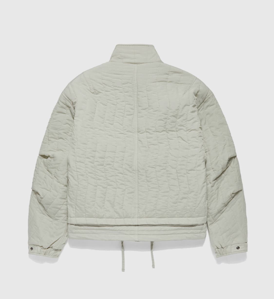 새상품(M)언어펙티드 퀄팅 블루종 자켓 라이트그레이 상품이미지3