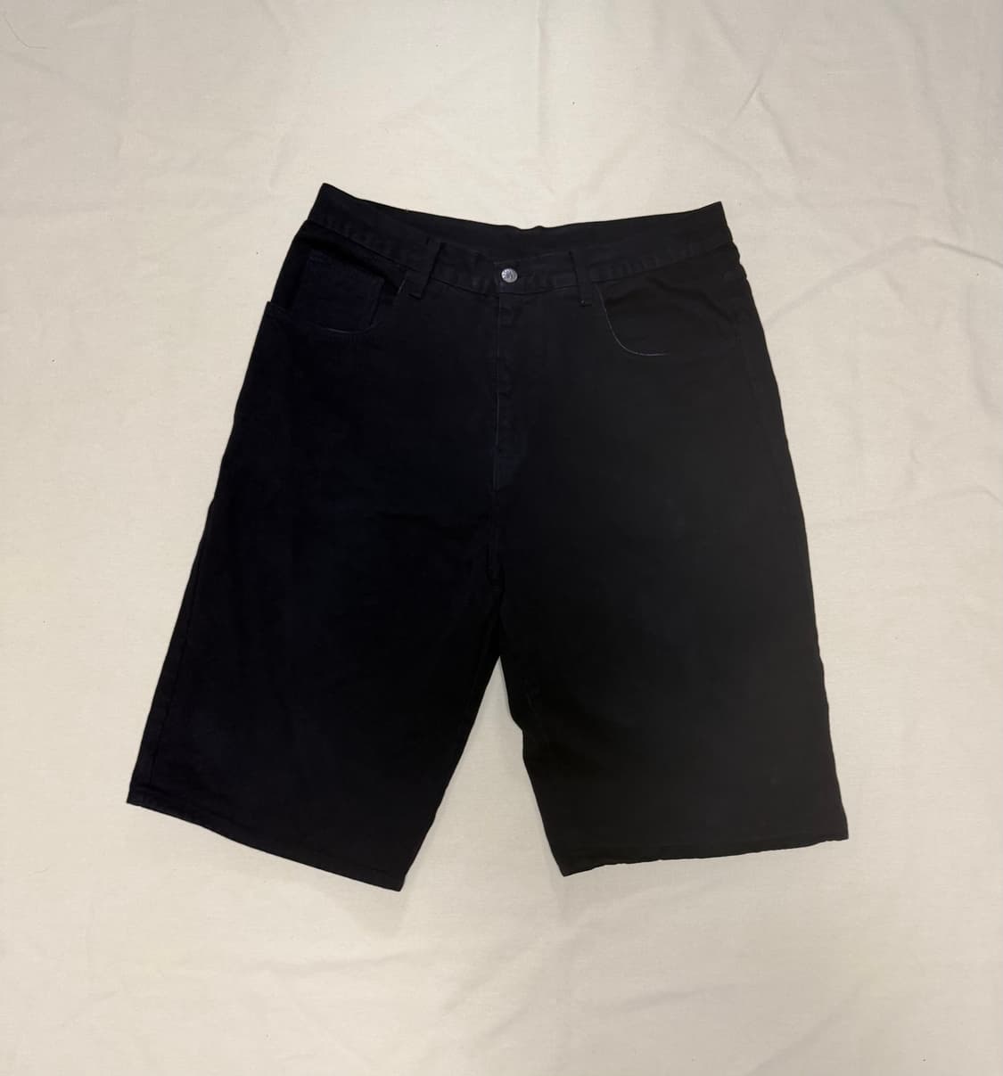 나이키 스우시 페이딩 블랙 데님 숏츠 반바지 90s usa 상품이미지1