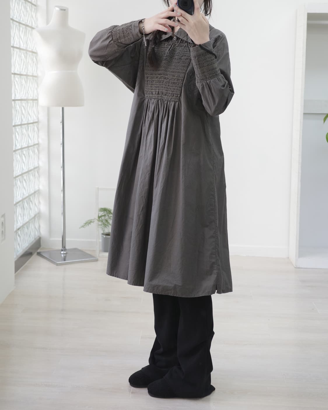 Beams boy quality khaki one-piece 상품이미지3