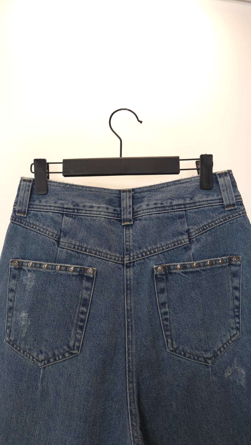 럭키슈에뜨 2021  스터드 디테일 턱 데님 팬츠 36사이즈 상품이미지6