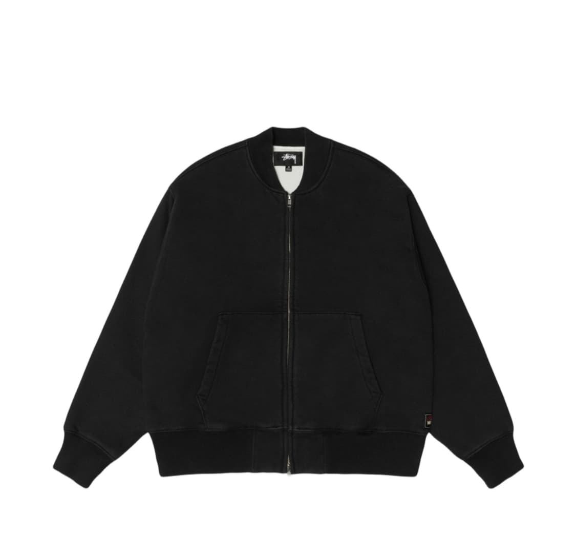 스투시 써멀 라인드 플리스 집업 블랙 상품이미지1